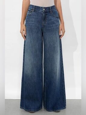 alice + olivia BRANSON SUPER BAGGY MID RISE